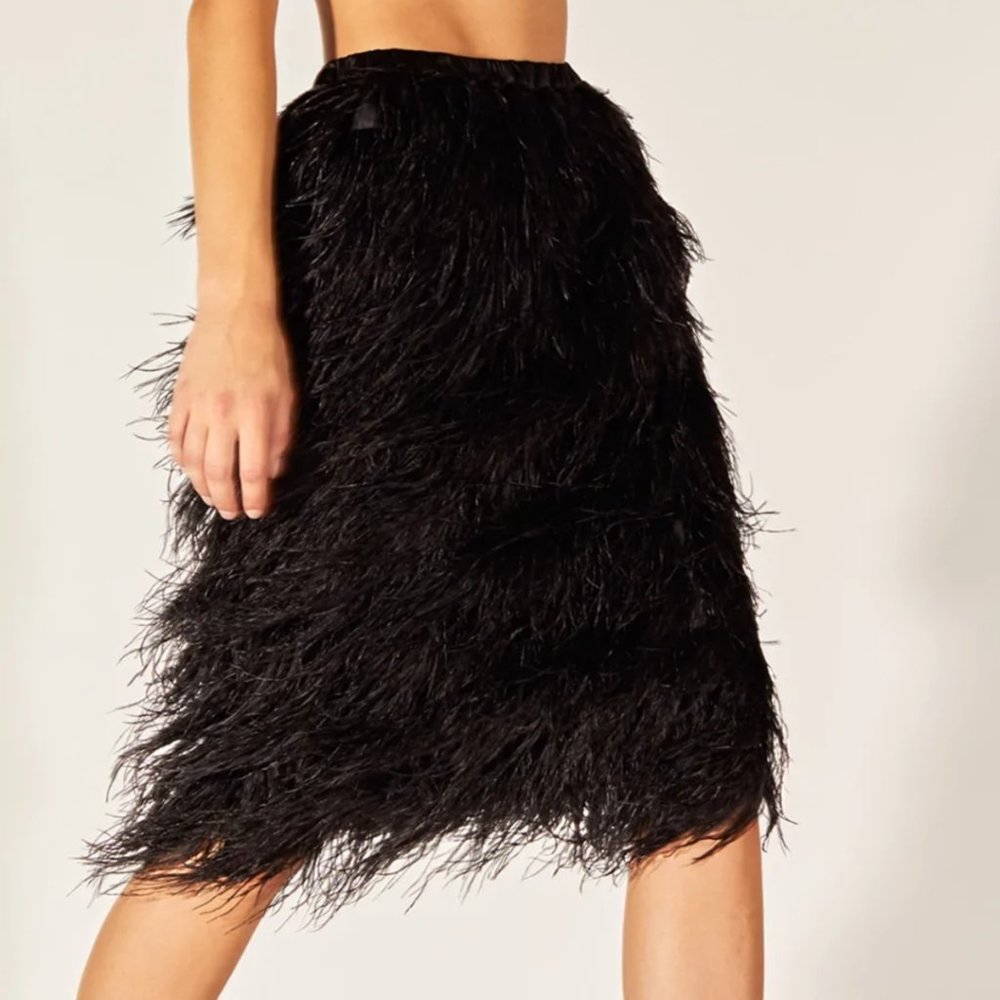 Naomi Feather Skirt, Cynthia Rowley, size S